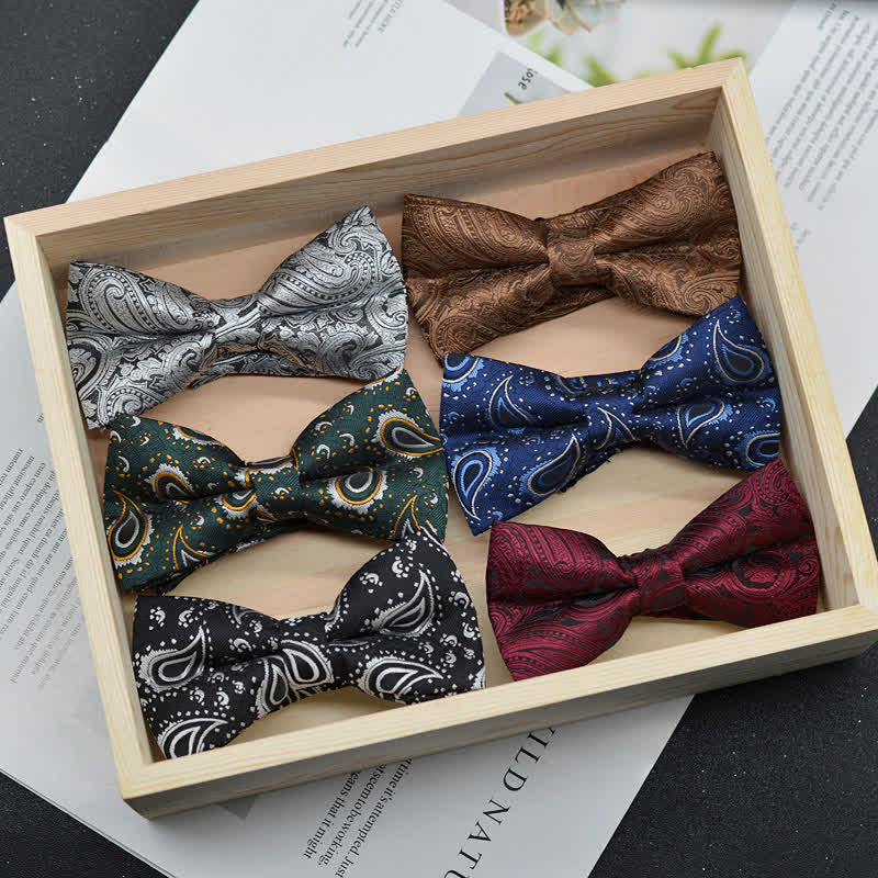 Men's Elegant Paisley Vintage Art Pattern Bow Tie - image 4