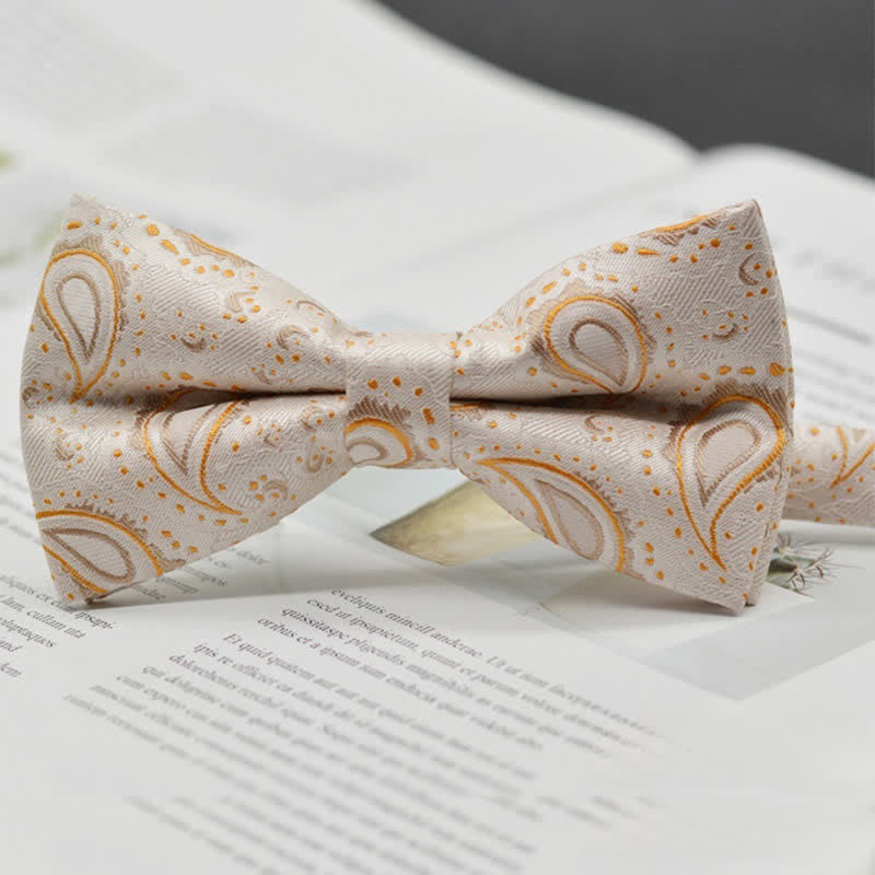 Men's Elegant Paisley Vintage Art Pattern Bow Tie - Style #12 - image 15