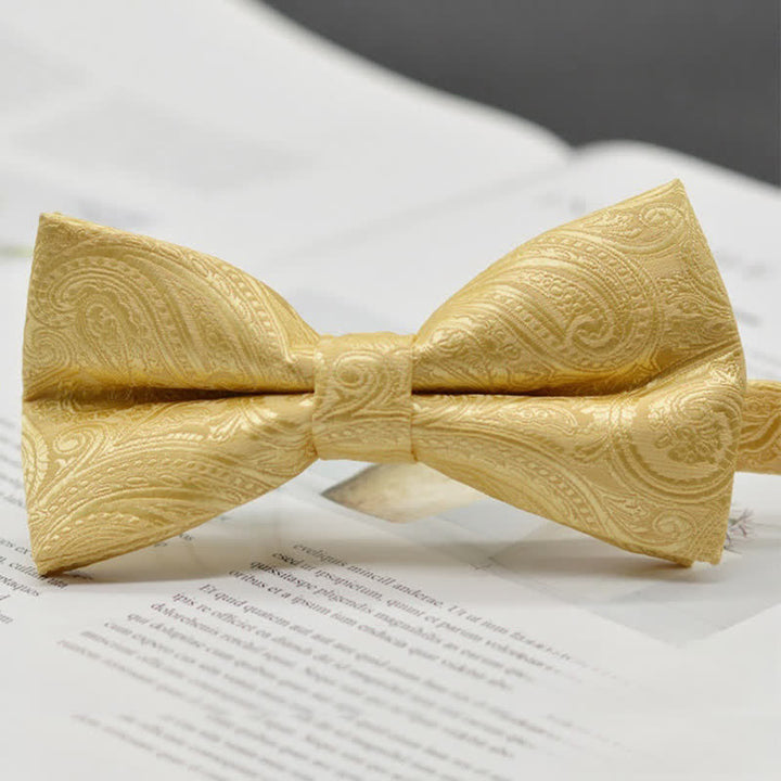 Men's Elegant Paisley Vintage Art Pattern Bow Tie - Style #17 - image 20