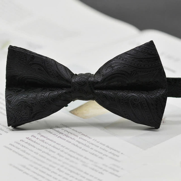 Men's Elegant Paisley Vintage Art Pattern Bow Tie - Style #13 - image 16