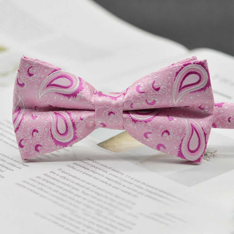Men's Elegant Paisley Vintage Art Pattern Bow Tie - Style #10 - image 13