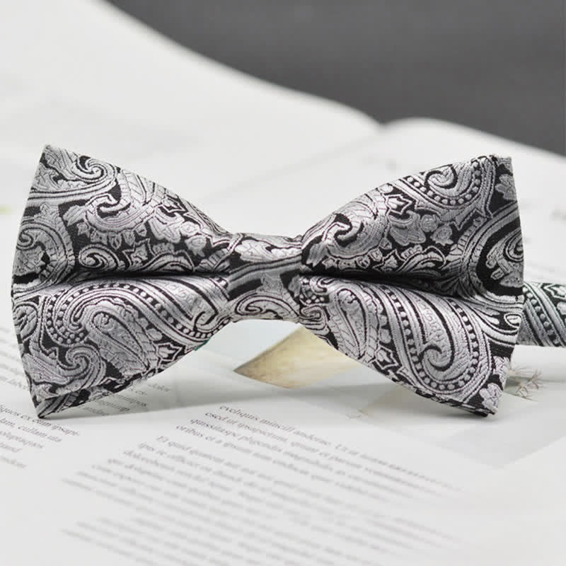 Men's Elegant Paisley Vintage Art Pattern Bow Tie - Style #18 - image 21
