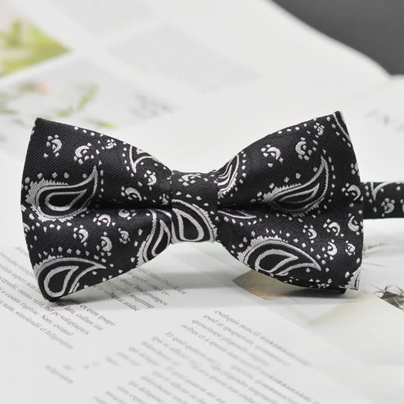 Men's Elegant Paisley Vintage Art Pattern Bow Tie - Style #2 - image 5