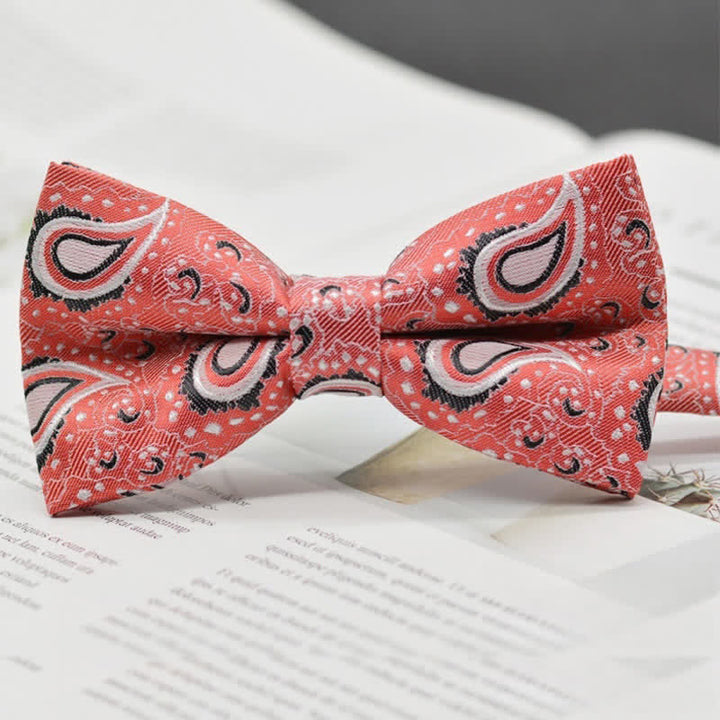 Men's Elegant Paisley Vintage Art Pattern Bow Tie - Style #7 - image 10