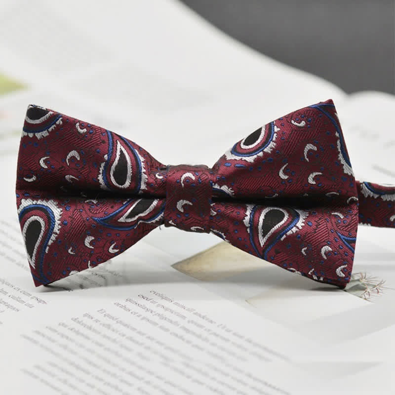 Men's Elegant Paisley Vintage Art Pattern Bow Tie - Style #1 - image 1