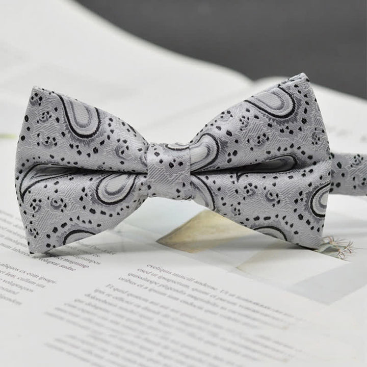 Men's Elegant Paisley Vintage Art Pattern Bow Tie - Style #11 - image 14