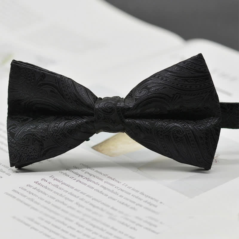 Men's Elegant Paisley Vintage Art Pattern Bow Tie - Style #13 - image 16