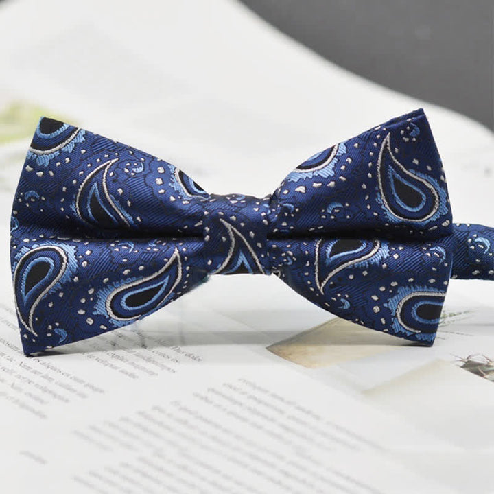Men's Elegant Paisley Vintage Art Pattern Bow Tie - Style #3 - image 6