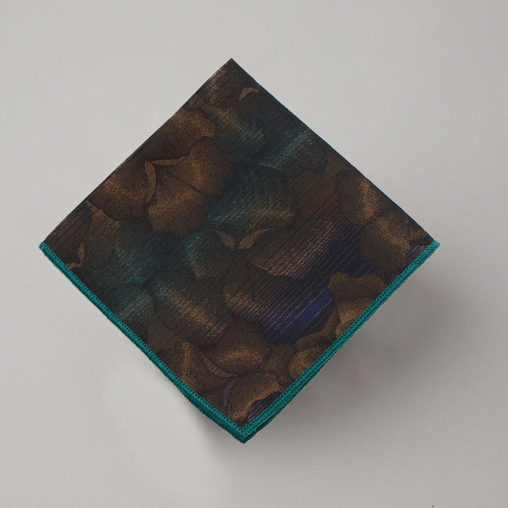 Men's Dark Color Flower Pattern Necktie Pocket Square Set - image 3