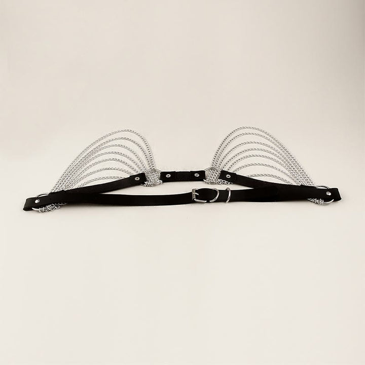 Punk Chain Belt Seven Layers Chain Leather Belt - image 7