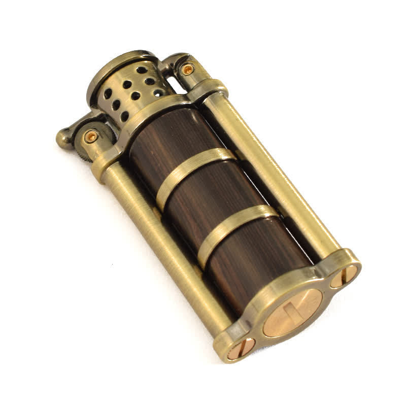 Antique Style Wooden Shell Refillable Kerosene Lighter - Style #2 - image 5