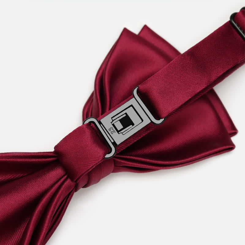 Men's Luxurious Sparkling Rhinestone Metal Chain Bow Tie - image 3