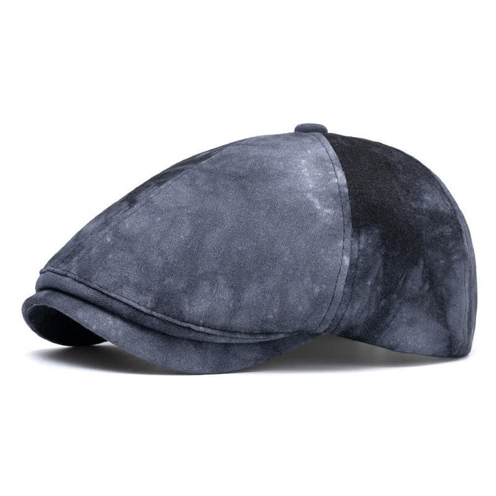 Spring Stylish Tie-dyed Newsboy Cotton Beret Hat - Black - Style #2 - Adjustable (22"-24") - image 15