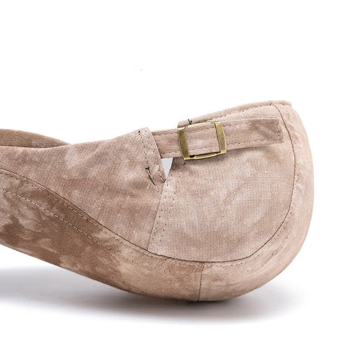 Spring Stylish Tie-dyed Newsboy Cotton Beret Hat