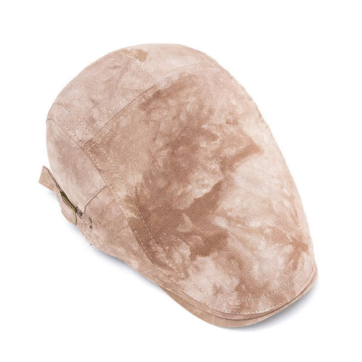 Spring Stylish Tie-dyed Newsboy Cotton Beret Hat