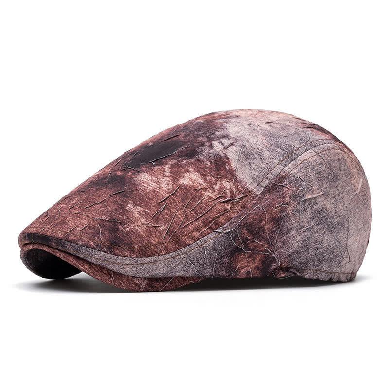 Graffiti Pattern Tie-dyed Newsboy Cotton Beret Hat - Style #4 - Adjustable (22"-24") - image 11