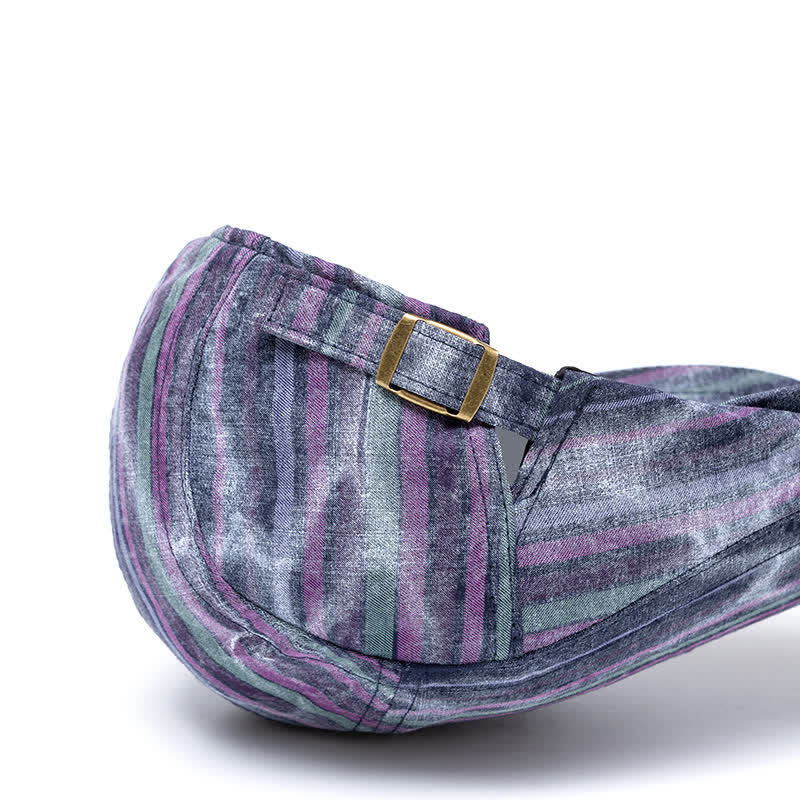 Striped Tie-dyed Graffiti Street Party Newsboy Beret Hat