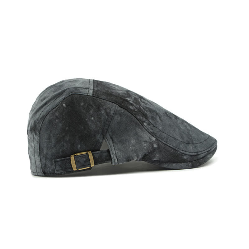 Vintage Style Tie-dyed Cotton Newsboy Beret Hat - image 6