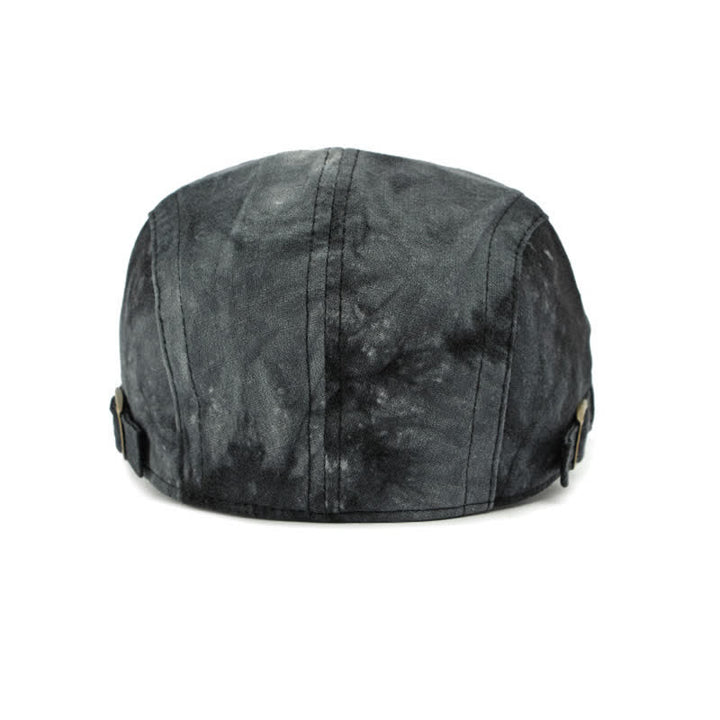 Vintage Style Tie-dyed Cotton Newsboy Beret Hat - image 5