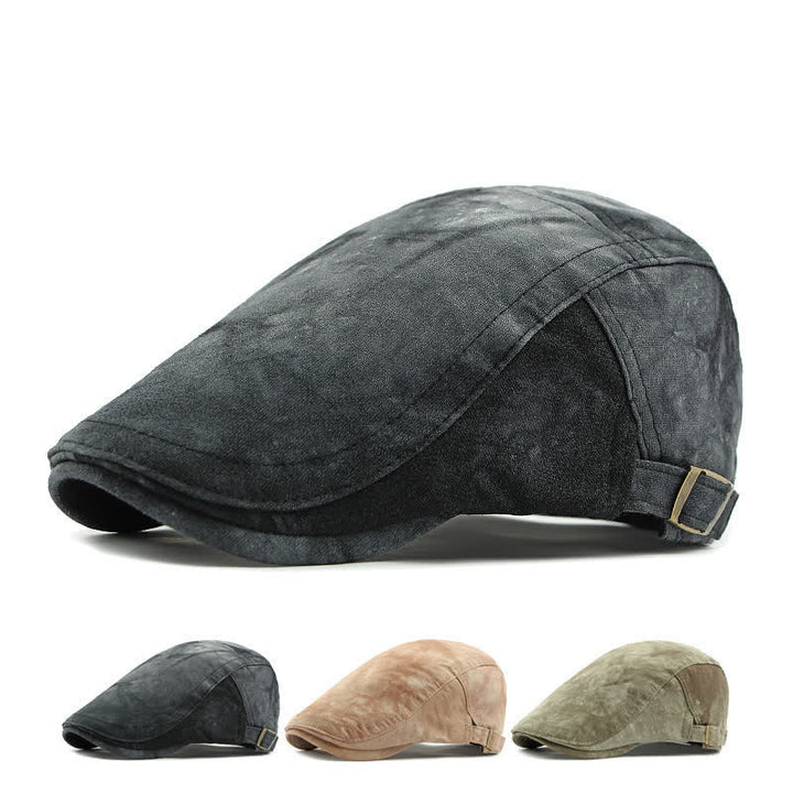 Vintage Style Tie-dyed Cotton Newsboy Beret Hat