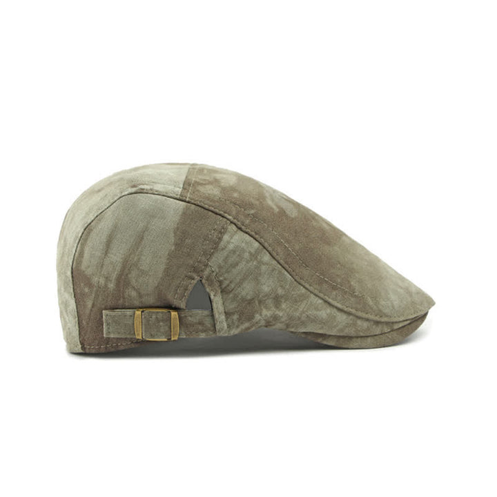 Vintage Style Tie-dyed Cotton Newsboy Beret Hat