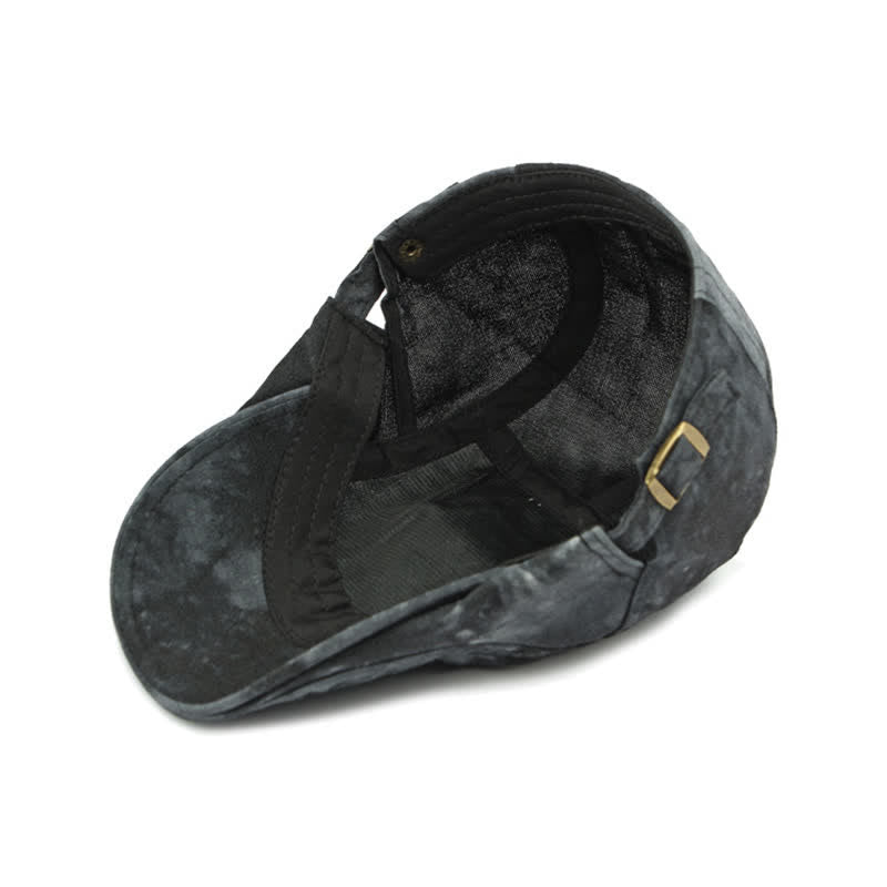 Vintage Style Tie-dyed Cotton Newsboy Beret Hat