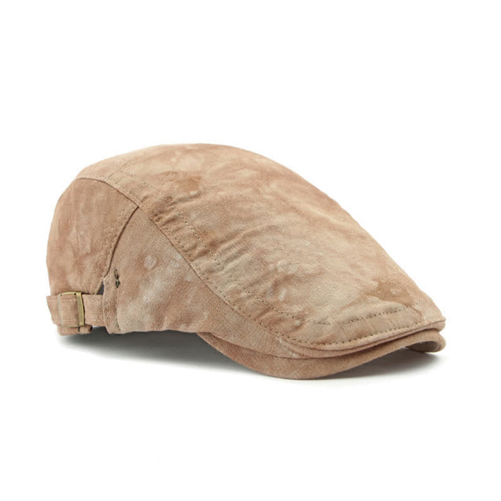 Vintage Style Tie-dyed Cotton Newsboy Beret Hat - image 14