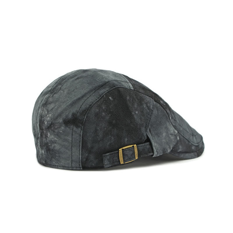 Vintage Style Tie-dyed Cotton Newsboy Beret Hat - image 7