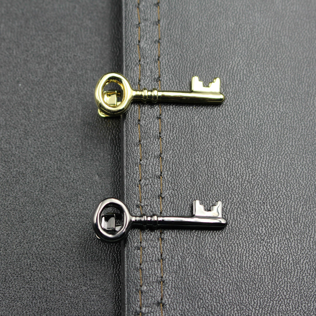 Gold Silver Key Tie Bar For Men's Wear - image 1