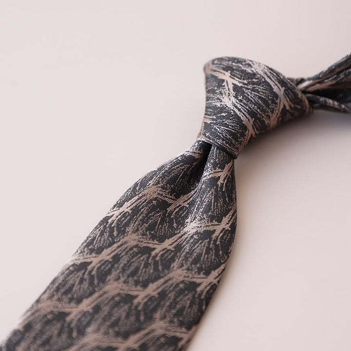 Men's Forest Branches Floral Pattern Necktie - image 3