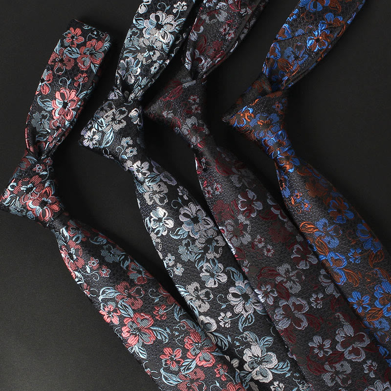 Men's Blooming Flowers Tender Pattern Necktie