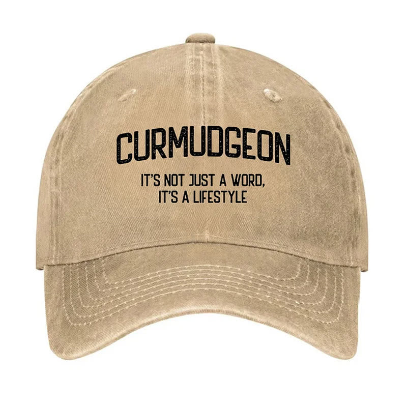 Curmudgeon Is A Lifestyle Adjustable Baseball Cap
