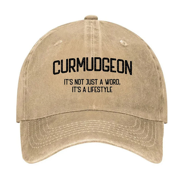 Curmudgeon Is A Lifestyle Adjustable Baseball Cap