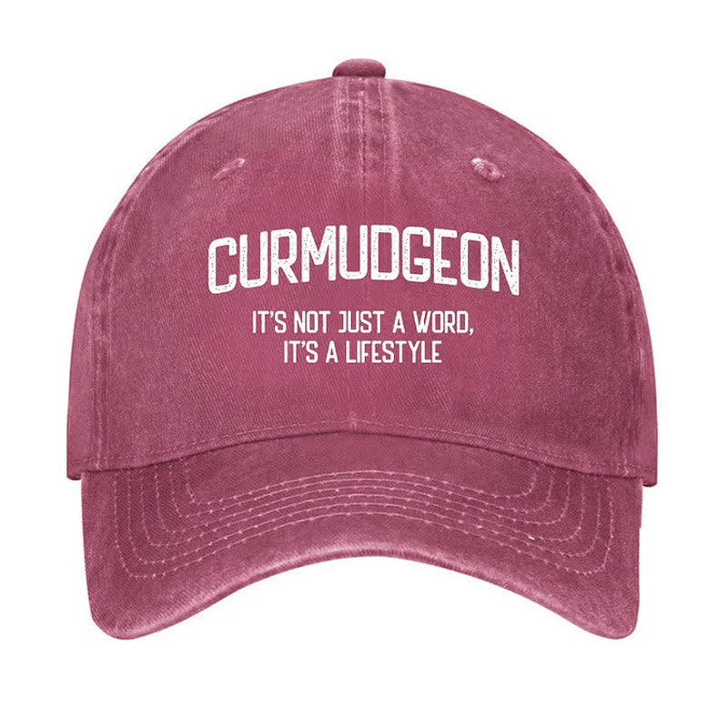 Curmudgeon Is A Lifestyle Adjustable Baseball Cap