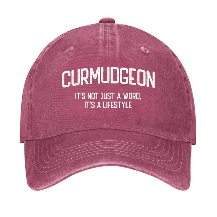 Curmudgeon Is A Lifestyle Adjustable Baseball Cap