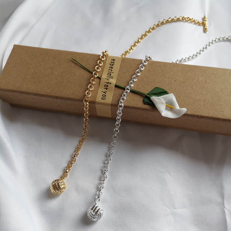 Men's Sailor Knot Lapel Chain Collar Brooch with Hanging Chain