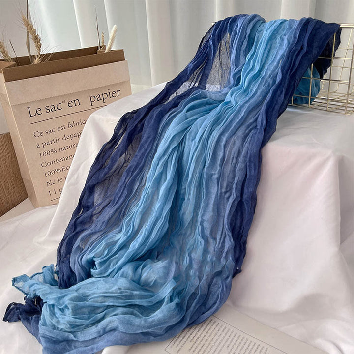 Women's Gradient Solid Color Thin Scarf - image 1