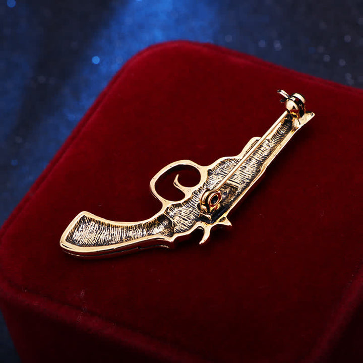 Men's Mini Vintage Domineering Pistol-Shape Brooch - image 3