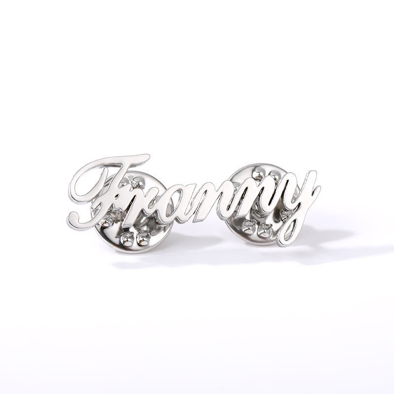 Custom Your Name Brooch Stainless Steel Suit Accessories - image 10