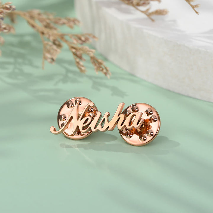 Custom Your Name Brooch Stainless Steel Suit Accessories - image 5