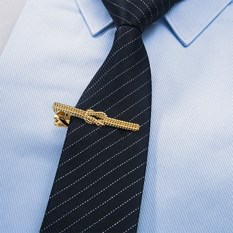 Twist Pattern Tie Clip For Daily Suit - image 2