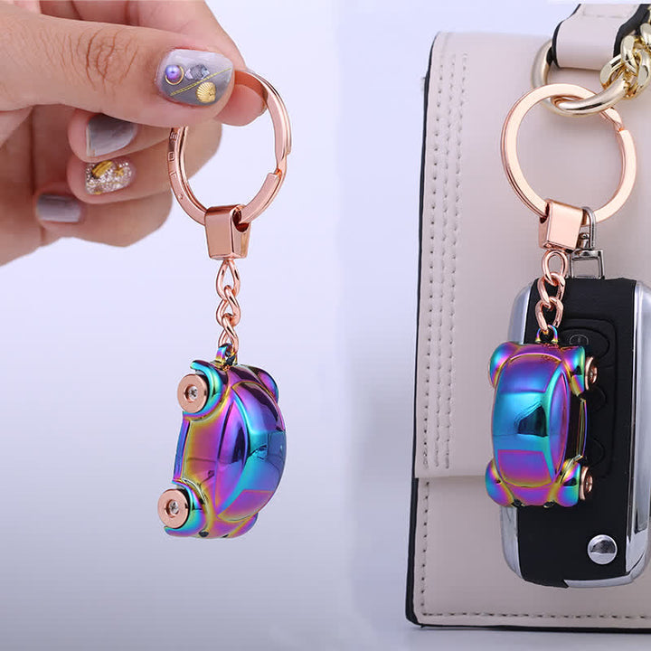 Creative Car Shape LED Flashlight Keychain - image 5