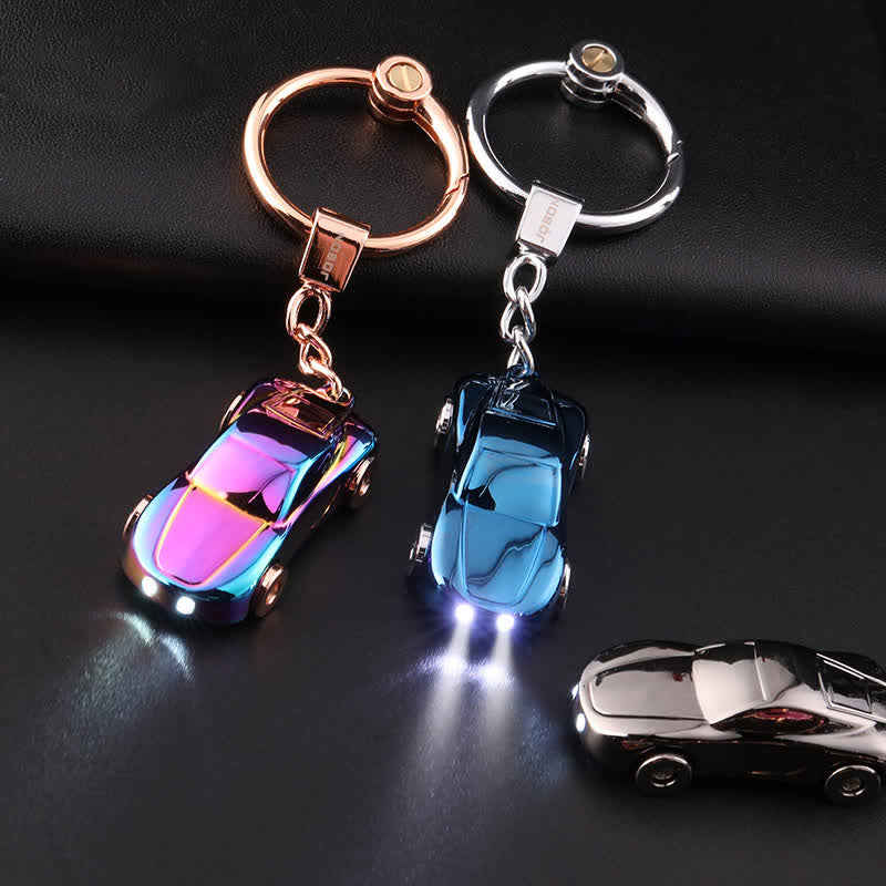 Decorative LED Light Effect Car Shape Keychain - image 0