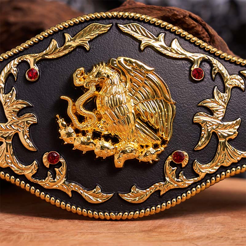 Eagle Catching Snakes DIY Buckle Leather Belt - image 3