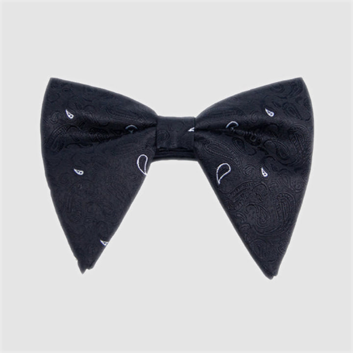 Men's Colorful Paisley Oversized Pointed Bow Tie