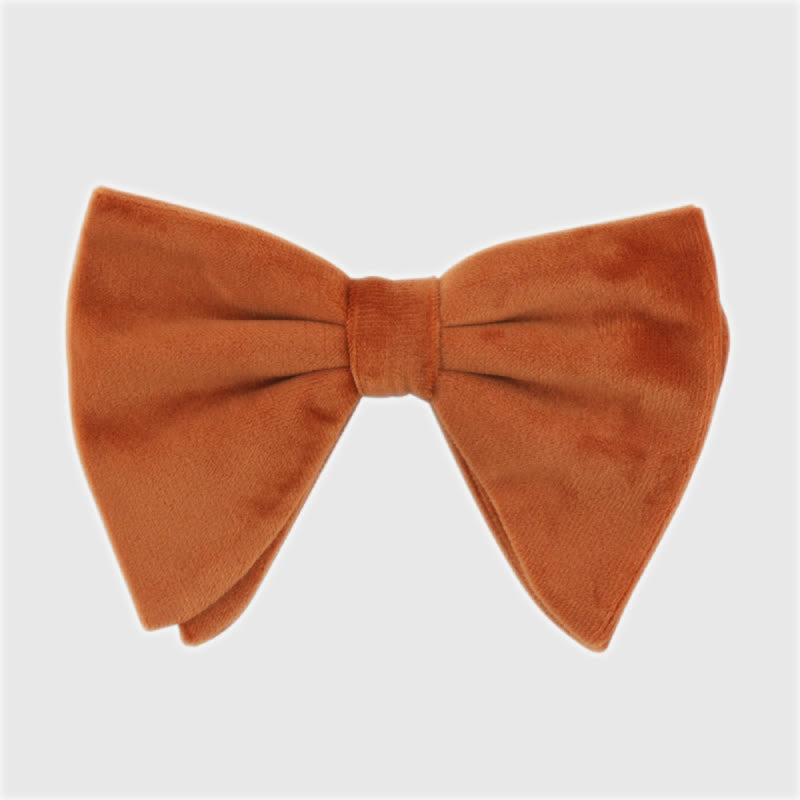 Men's Gentleman Oversize Droopy Velvet Bow Tie