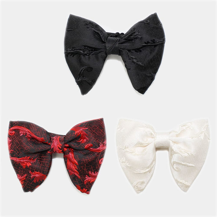 Men's Flame Floral Oversized Pointed Bow Tie - image 4