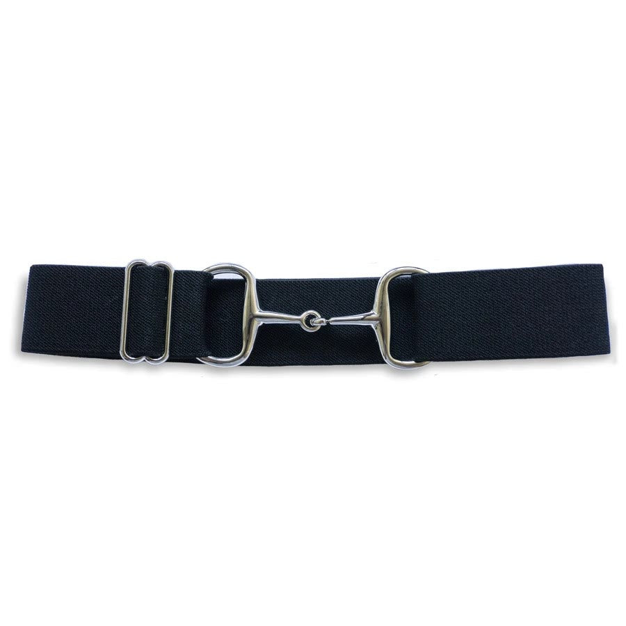 Snaffle Bit Belt Horseshoe Buckle Equestrian Elastic Belt