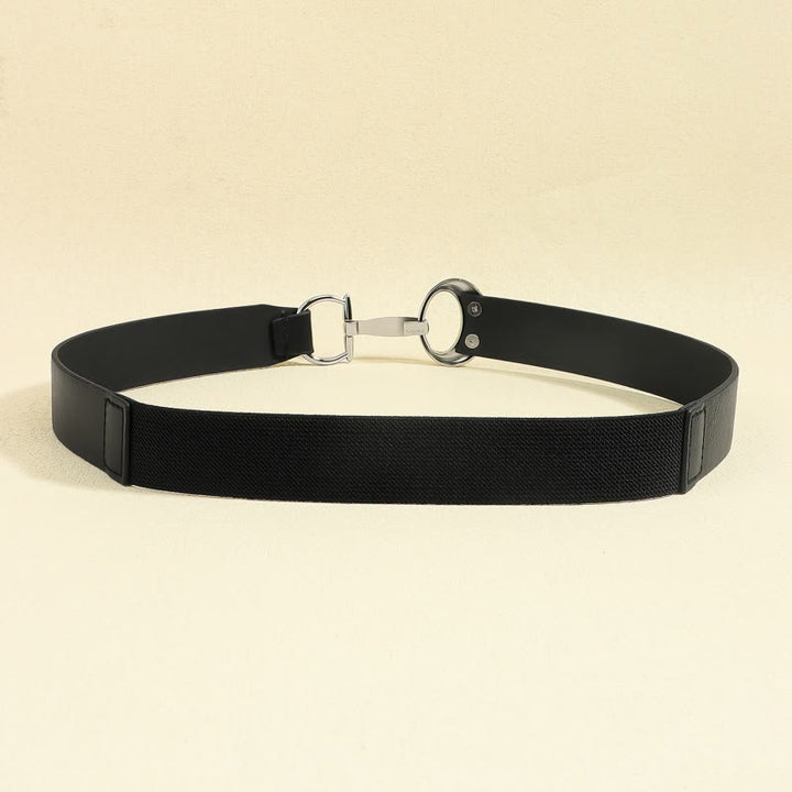 Women's Horseshoe Buckle Belt Simple Leather Belt - image 7