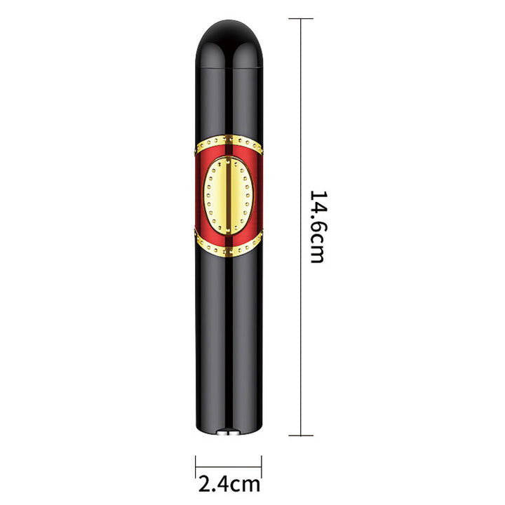 3 In 1 Triple Burner Lighter With Built-In Cigar Punch And Cigar Needle
